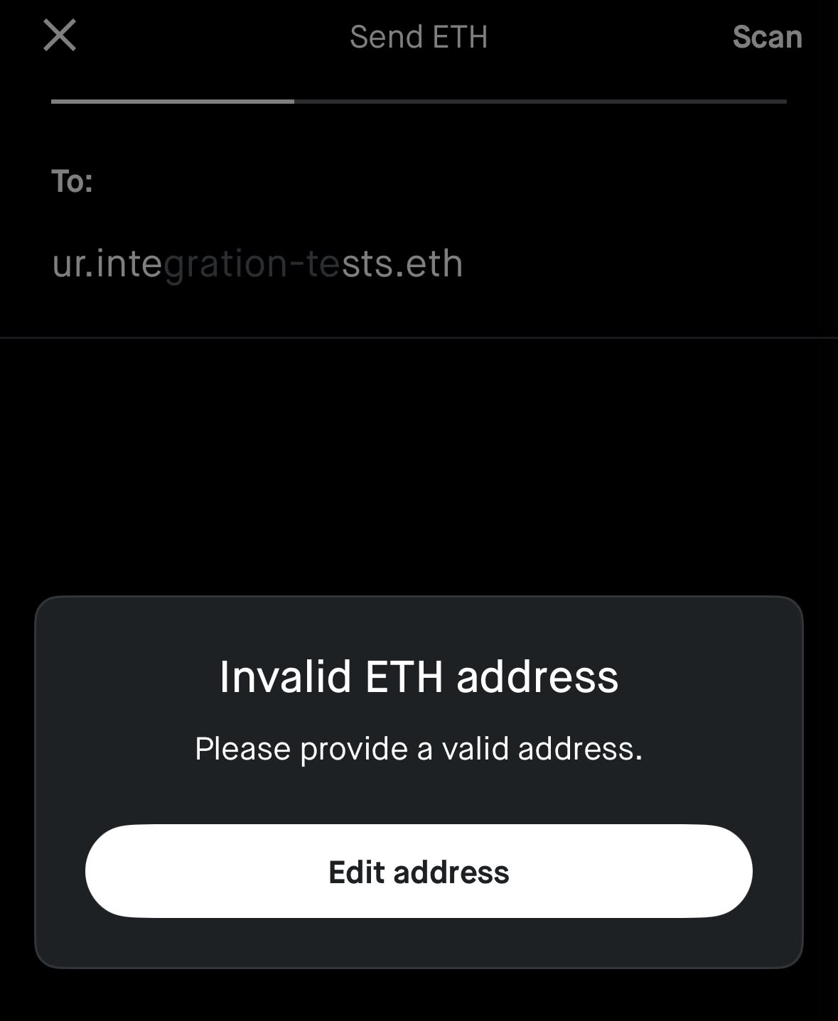 Robinhood doesn't allow ENS name as recipient in the send flow, part 2
